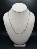 20" 10K Yellow Gold Cuban 3mm 12.46g