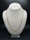 22" 10K Yellow Gold Cuban 4mm 24.42g