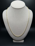 24" 10K Yellow Gold Rope 3mm 16.72g