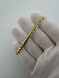 7.5" 14K Yellow Gold Cuban 5mm 15.0g