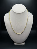 20" 14k Yellow Gold Rope 4mm 25.6g
