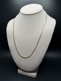 22" 10K Yellow Gold Cuban 3mm 13.36g