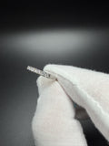 Size 7 Platinum 950 1/2ctw VS/VVS Lab Diamond Half Eternity Band 4.1g
