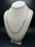 22" 14K Yellow Gold Cuban 4mm 27.32g