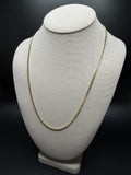 22" 10K Yellow Gold Cuban 3mm 13.34g