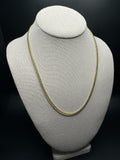 20" 14k Yellow Gold Cuban 3mm 7.7g