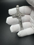 2.5" Silver Crucifix Square Cross Very High Detail 9.6g