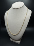 24" 10K Yellow Gold Rope 3mm 16.72g