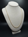 24" 10K Yellow Gold Rope 3mm 16.7g