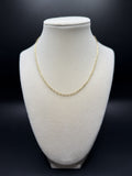 16" 14k Yellow Gold Paperclip 2mm 2.1g