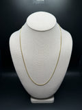 22" 14k Yellow Gold Cuban 2mm 7.46g