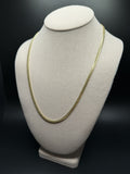 22" 14K Yellow Gold Cuban 4mm 27.38g