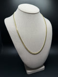 22" 14K Yellow Gold Cuban 4mm 27.32g