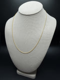 20" 14k Yellow Gold Franco 1mm 3.3g