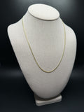 20" 14K Yellow Gold Cuban 1.75mm 4.9g