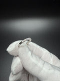 Size 7 Platinum 950 1/2ctw VS/VVS Lab Diamond Half Eternity Band 4.1g