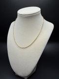 16" 14k Yellow Gold Paperclip 2mm 2.1g