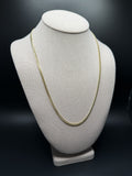 22" 10K Yellow Gold Cuban 3mm 13.36g