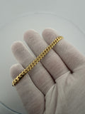 7.25" 14K Yellow Gold Cuban 5mm 15.01g