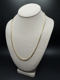 22" 14k Yellow Gold Byzantine 3mm 21.3g