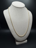 24" 10K Yellow Gold Rope 3mm 16.4g