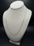 22" 14k Yellow Gold Figaro 2.5mm 3.83g
