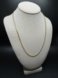 22" 10K Yellow Gold Cuban 3mm 13.34g