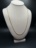 24" 14K Yellow Gold Cuban 3mm 17.93g