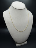 20" 14k Yellow Gold Franco 1mm 3.3g