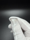 Size 7 Platinum 950 1/2ctw VS/VVS Lab Diamond Half Eternity Band 4.1g