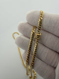 22" 10K Yellow Gold Cuban 4mm 24.42g