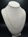 22" 14k Yellow Gold Franco 1.5mm 4.6g