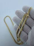 24" 10K Yellow Gold Cuban 5mm 41.21g