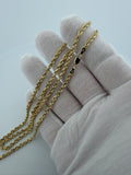 24" 10K Yellow Gold Rope 3mm 16.7g