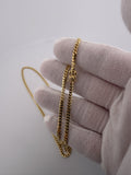 22" 10K Yellow Gold Cuban 3mm 13.36g