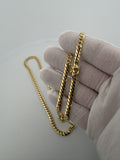 22" 14K Yellow Gold Cuban 5mm 42.6g