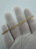 8" 10K Yellow Gold Rope 3mm 5.7g