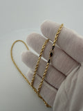 24" 10K Yellow Gold Rope 3mm 16.4g