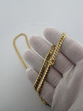 26" 10K Yellow Gold Cuban 5mm 43.12g