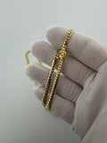 22" 14K Yellow Gold Cuban 4mm 27.38g