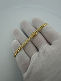 7.5" 14K Yellow Gold Cuban 5mm 15.0g