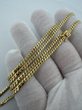 22" 10K Yellow Gold Cuban 3mm 13.36g