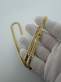 20" 10K Yellow Gold Cuban 5mm 35.2g