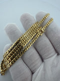 22" 10K Yellow Gold Cuban 4mm 24.42g