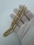 24" 10K Yellow Gold Rope 3mm 16.4g