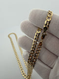 24" 14k Yellow Gold Curb 6mm 20.7g
