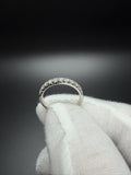 Size 7 Platinum 950 1/2ctw VS/VVS Lab Diamond Half Eternity Band 4.1g