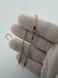 18" 14k Yellow Gold Rope 2mm 2.8g