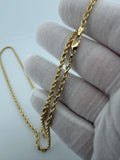 24" 10K Yellow Gold Rope 3mm 16.72g