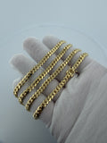 26" 10K Yellow Gold Cuban 5mm 43.12g